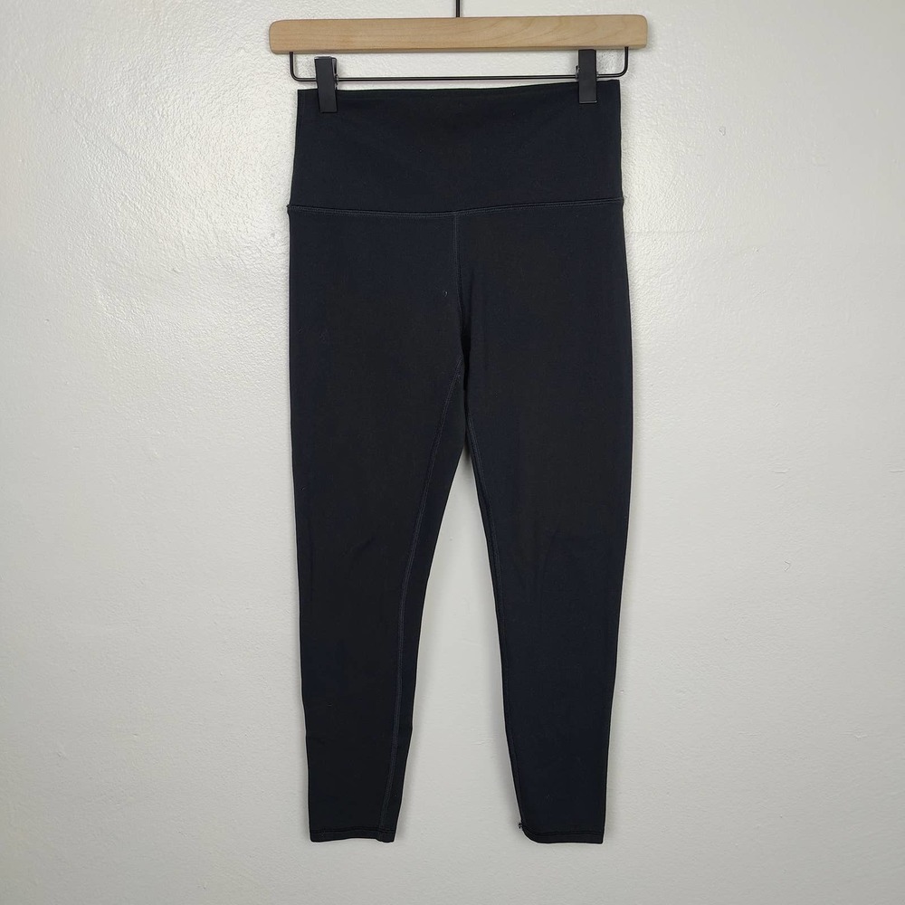 Fleo El Toro Leggings Womens Medium Black High Waist Bounce Fabric Brushed Gym